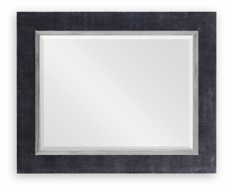 494893-SIL-LCC Jonathan Charles Alexander Julian "Homespun" Mirror (Charcoal/Silver)