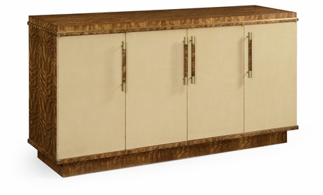 494914-LVH Jonathan Charles Hyedua and Ivory Sideboard with Four Doors