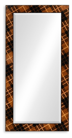 494925-WLM Jonathan Charles Alexander Julian Hand Inlaid Tartan Mirror (Floor Standing)