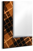 494925-WLM Jonathan Charles Alexander Julian Hand Inlaid Tartan Mirror (Floor Standing)