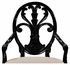494941-AC-BLA-F001 Jonathan Charles Black painted sheraton style oval back armchair