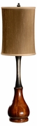 494964 Jonathan Charles Buckingham Mahogany And Ebonized Table Lamp
