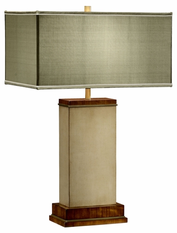 494972-LVH Jonathan Charles Ivory Finish Hyedua Rectangular Table Lamp