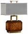 494987-ZEB JC Modern Cosmo Tea Caddy Zebrano Veneer Table Lamp