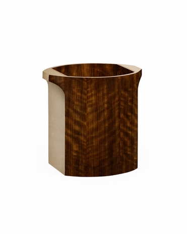 494991 Jonathan Charles Cosmo Waste Basket Ivory Colour with Daniella Light Finish