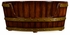 495017-WAL Jonathan Charles Country Farmhouse Walnut Wooden Dog Bed