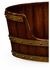 495017-WAL Jonathan Charles Country Farmhouse Walnut Wooden Dog Bed