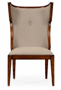 495047-SC-WAL-F001 Jonathan Charles Buckingham Greek Key Design Biedermeier Walnut Side Chair