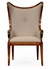 495051-AC-WAL-F001 Jonathan Charles Knightsbridge Walnut "Butterfly" Upholstered Armchair