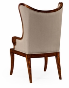 495051-AC-WAL-F001 Jonathan Charles Knightsbridge Walnut "Butterfly" Upholstered Armchair