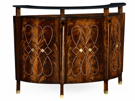 495069-BMA Jonathan Charles Knightsbridge Brown Mahogany Registration Desk (Small)