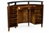 495069-BMA Jonathan Charles Knightsbridge Brown Mahogany Registration Desk (Small)