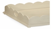 495075-LIN Jonathan Charles Large Scallopped Linen Tray