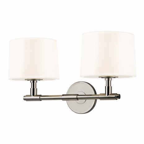 4951.35 Sonneman Soho Urban Edge 2-Light Wall Sconce with Polished Nickel Finish