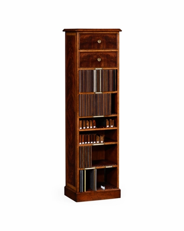 495103 Jonathan Charles Point of Sale Custom Dining Programme Sample Cabinet with Antique Mahogany Medium Finish