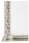 495146-SIL Jonathan Charles Versailles Carved And Silver Gilded Hanging Wall Mirror