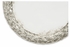 495148-SIL Jonathan Charles Versailles Carved And Silver Gilded 24" Round Hanging Wall Mirror
