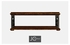495173-RWL JC Edited Casual Country Rustic Walnut Coffee Table With Wrought Iron Base