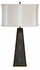 495225-MAS JC Modern Metropolitan Faux Macassar Ebony & Anthracite Shagreen Table Lamp