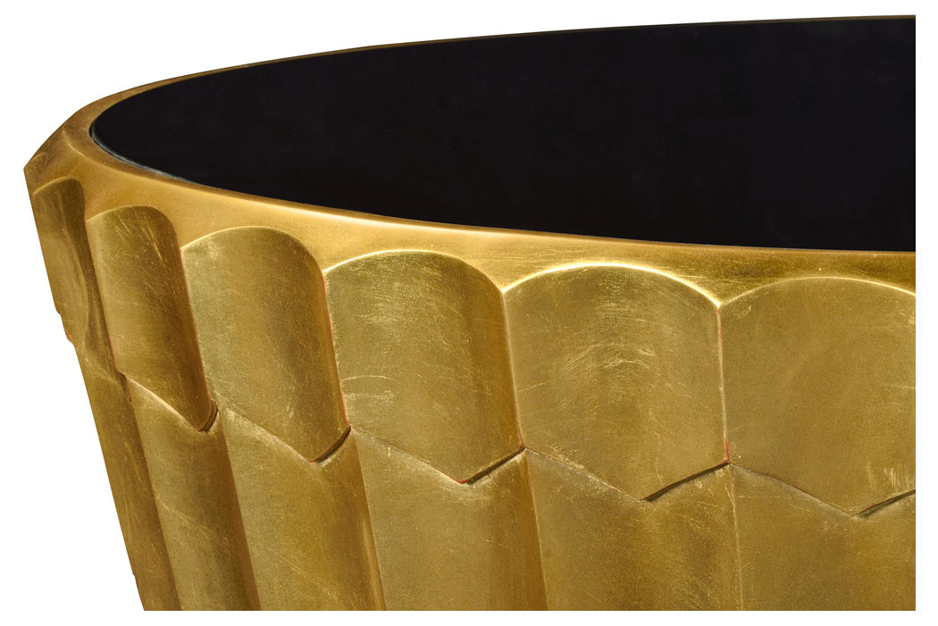 495347GIL Jonathan Charles Art Deco Gilded Coffee Table