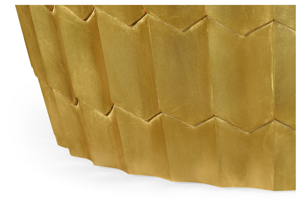 495347GIL Jonathan Charles Art Deco Gilded Coffee Table