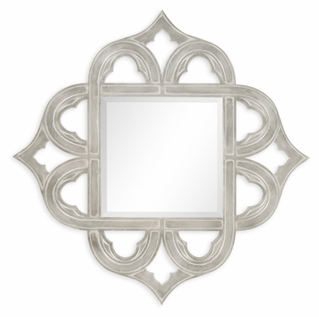 495350-SIL Jonathan Charles Gilded silver-leaf mirror