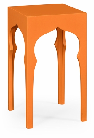 495373-PPC Jonathan Charles Square lamp table (Pumpkin Cream)