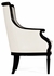 495432-BLA-L014 Jonathan Charles Kensington Upholstered Occasional Chair In Cream Leather