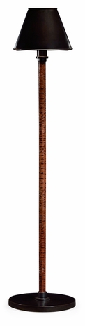 495456 Jonathan Charles Choc faux Croc Tall La Colonne floor lamp