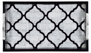 495492-EC001 JC Modern Indochine Rectangular Tray With Stainless Steel Handles
