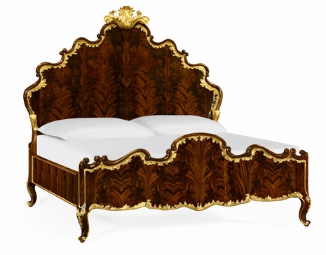 495505-CAK-BMA Jonathan Charles Monte Carlo Cali King Bed With Gilt Carved Detailing