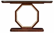 495544-DST JC Modern Octavia Console Table With Black Marble Top