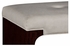 495550-BEC-L013 JC Modern Belgravia Dressing Stool In Grey Leather
