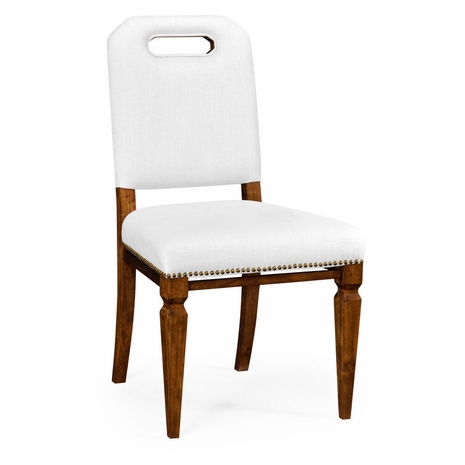 495551-SC-CAW-COMUS Jonathan Charles Camden Contemporary Dining Side Chair, Upholstered In Com