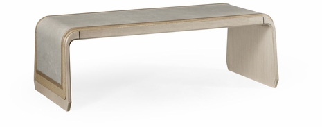495594-BRM Jonathan Charles Brown Italian layer coffee table
