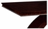 495646-62L-BEC JC Modern Belgravia 62" Rectangular Dining Table In Figured Eucalyptus With Stainless Steel Detailing