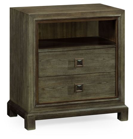 495650-LGC Jonathan Charles Nightstand in light grey chestnut