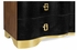 495661-MGC JC Modern Cosmo Large Serpentine Black Faux Crocodile Skin Chest Of Drawers