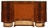 495697-AMB Jonathan Charles Federal Style Mahogany Desk with Base Inlay