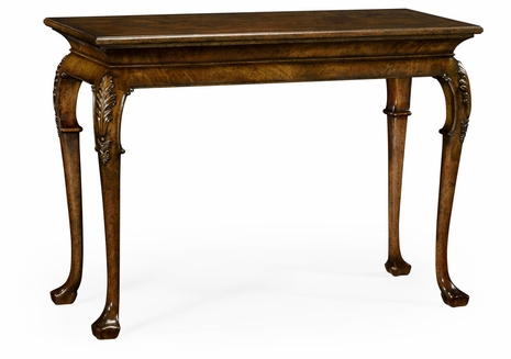 495727-LBM Jonathan Charles Cosmo Brown Mahogany Rectangular Console Table