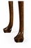 495727-LBM Jonathan Charles Cosmo Brown Mahogany Rectangular Console Table