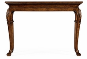 495727-LBM Jonathan Charles Cosmo Brown Mahogany Rectangular Console Table