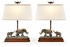 495762-SET-DBR Jonathan Charles Cosmo A Pair Of Elephant Table Lamps