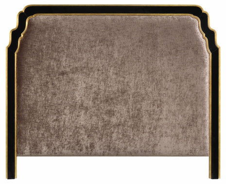 495817-USQ-BLA-F002 Jonathan Charles Us Queen Black Headboard In V