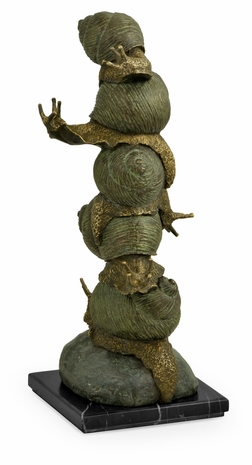 495844-DKB Jonathan Charles Dark Bronze Stacked Snails