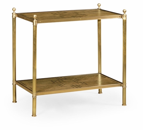 495865-EBO Jonathan Charles Rectangular English Brown Oak Side Table