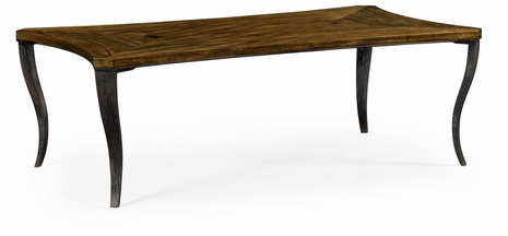 495866-DBW Jonathan Charles Large Square Curved Daniella & Burl Walnut Coffee Table1369x770x464