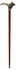 495883-MAH Jonathan Charles Curated Mahogany Walking Stick With Brass Wolf Topper