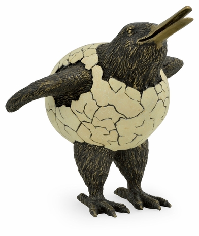 495919-DBR Jonathan Charles Bird statue with eggshell inlay
