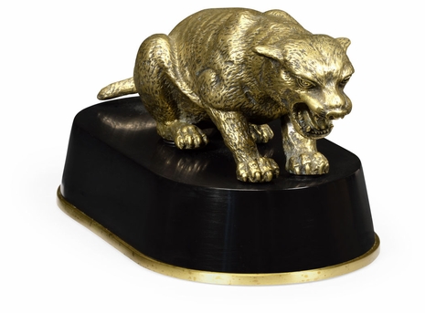 495925-DBR Jonathan Charles Dark Bronze Antique Catamount statue